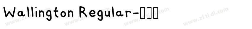Wallington Regular字体转换